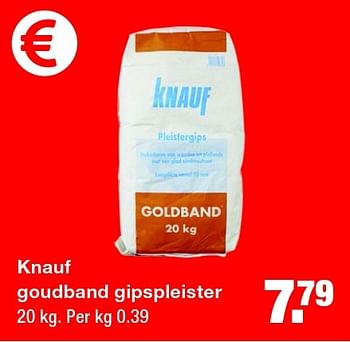 Aanbiedingen Knauf goudband gipspleister - Knauf - Geldig van 27/07/2015 tot 02/08/2015 bij Praxis
