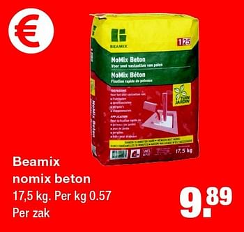 Aanbiedingen Beamix nomix beton - Beamix - Geldig van 27/07/2015 tot 02/08/2015 bij Praxis