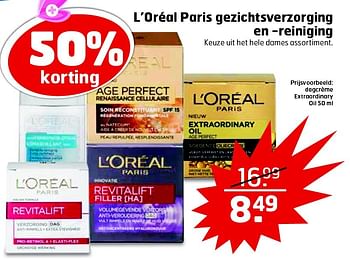 Aanbiedingen L`oréal paris gezichtsverzorging en reiniging - L'Oreal Paris - Geldig van 28/07/2015 tot 02/08/2015 bij Trekpleister