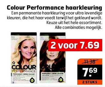 Aanbiedingen Colour performance haarkleuring - Colour Performance - Geldig van 28/07/2015 tot 02/08/2015 bij Trekpleister