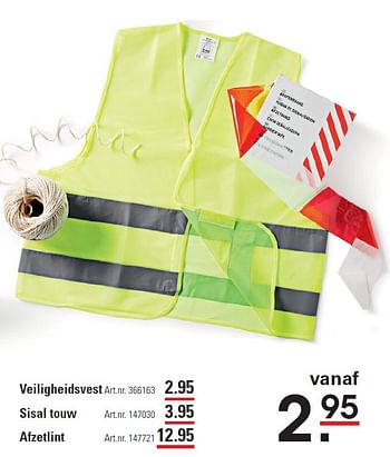 Aanbiedingen Veiligheidsvest - Huismerk - Sligro - Geldig van 16/07/2015 tot 03/08/2015 bij Sligro