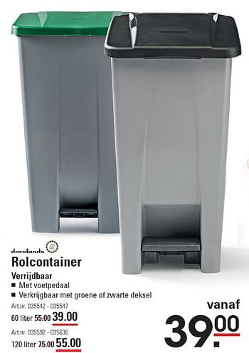 Aanbiedingen Rolcontainer verrijdbaar - Docklands - Geldig van 16/07/2015 tot 03/08/2015 bij Sligro