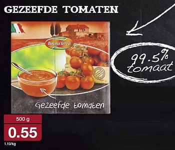 Aanbiedingen Gezeefde tomaten - Buona Terra - Geldig van 29/07/2015 tot 04/08/2015 bij Aldi