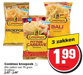 Aanbiedingen Conimex kroepoek - Conimex - Geldig van 29/07/2015 tot 04/08/2015 bij Hoogvliet