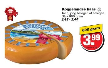 Aanbiedingen Koggelandse kaas  jong, jong belegen of belegen - Huismerk - Hoogvliet - Geldig van 29/07/2015 tot 04/08/2015 bij Hoogvliet