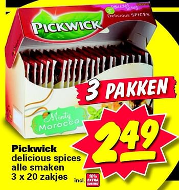 Aanbiedingen Pickwick - Pickwick - Geldig van 27/07/2015 tot 02/08/2015 bij Nettorama