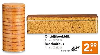 Aanbiedingen Ontbijtkoekblik - Huismerk - Blokker - Geldig van 27/07/2015 tot 05/08/2015 bij Blokker