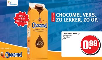 Aanbiedingen Chocomel vers - Chocomel - Geldig van 29/07/2015 tot 04/08/2015 bij Hoogvliet