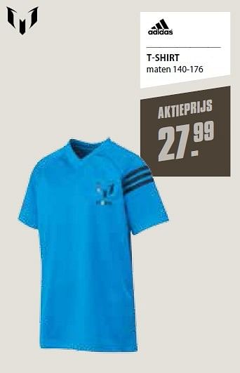 Aanbiedingen T-shirt - Adidas - Geldig van 23/07/2015 tot 09/08/2015 bij Aktiesport