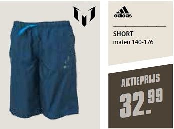 Aanbiedingen Short - Adidas - Geldig van 23/07/2015 tot 09/08/2015 bij Aktiesport