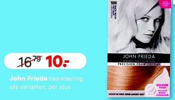 Aanbiedingen John frieda haarkleuring - John Frieda - Geldig van 27/07/2015 tot 09/08/2015 bij Etos