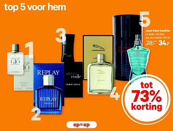 Aanbiedingen Jean paul gaultier le male terrible eau de toilette - Jean Paul Gaultier - Geldig van 27/07/2015 tot 09/08/2015 bij Etos