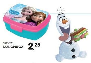 Aanbiedingen Lunchbox - Disney  Frozen - Geldig van 04/08/2015 tot 08/09/2015 bij Supra Bazar