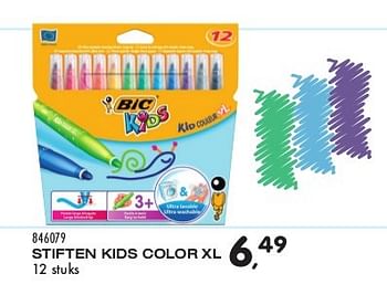 Aanbiedingen Stiften kids color xl - BIC - Geldig van 04/08/2015 tot 08/09/2015 bij Supra Bazar
