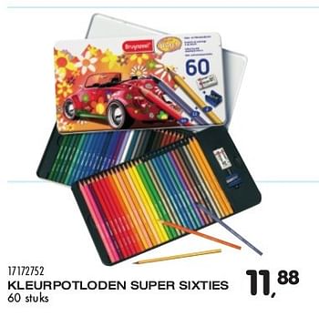 Aanbiedingen Kleurpotloden super sixties - Bruynzeel - Geldig van 04/08/2015 tot 08/09/2015 bij Supra Bazar