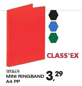Aanbiedingen Mini ringband a4 pp - Class'ex - Geldig van 04/08/2015 tot 08/09/2015 bij Supra Bazar