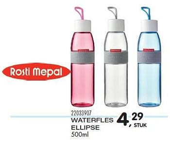 Aanbiedingen Waterfles ellipse - Rosti Mepal - Geldig van 04/08/2015 tot 08/09/2015 bij Supra Bazar