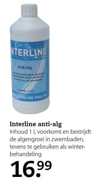 Aanbiedingen Interline anti-alg - Interline - Geldig van 27/07/2015 tot 16/08/2015 bij Pets Place