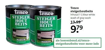 Aanbiedingen Tenco steigerhoutbeits - Tenco - Geldig van 27/07/2015 tot 16/08/2015 bij Pets Place