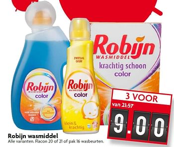 Aanbiedingen Robijn wasmiddel - Robijn - Geldig van 02/08/2015 tot 08/08/2015 bij Deka Markt