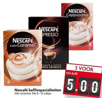 Aanbiedingen Nescafé koffiespecialiteiten - Nescafe - Geldig van 02/08/2015 tot 08/08/2015 bij Deka Markt