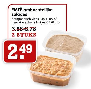Aanbiedingen Emté ambachtelijke salades - Huismerk - Em-té - Geldig van 02/08/2015 tot 08/08/2015 bij Em-té