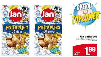 Aanbiedingen Jan poffertjes inclusief boter en poedersuiker - Jan - Geldig van 03/08/2015 tot 09/08/2015 bij Coop