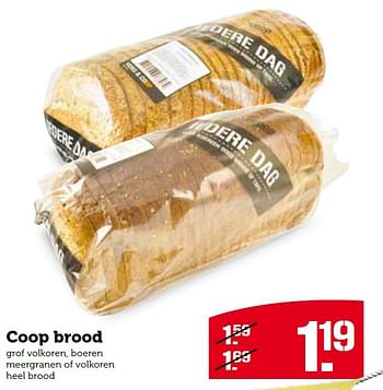 Aanbiedingen Coop brood - Huismerk - Coop - Geldig van 03/08/2015 tot 09/08/2015 bij Coop