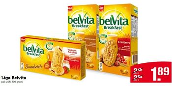 Aanbiedingen Liga belvita - Liga - Geldig van 03/08/2015 tot 09/08/2015 bij Coop