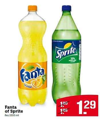 Aanbiedingen Fanta of sprite - Fanta - Geldig van 03/08/2015 tot 09/08/2015 bij Coop