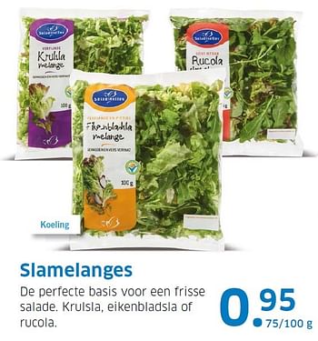 Aanbiedingen Slamelanges - Saladinettes - Geldig van 03/08/2015 tot 09/08/2015 bij Lidl