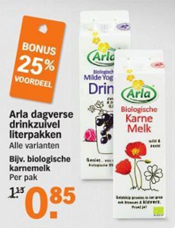 Aanbiedingen Biologische karnemelk - Huismerk - Albert Heijn - Geldig van 03/08/2015 tot 09/08/2015 bij Albert Heijn