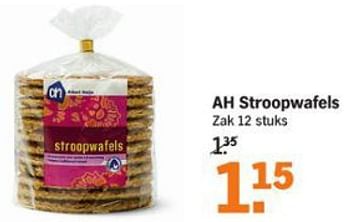 Aanbiedingen Ah stroopwafels - Huismerk - Albert Heijn - Geldig van 03/08/2015 tot 09/08/2015 bij Albert Heijn