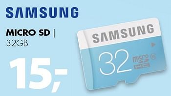 Aanbiedingen Samsung micro sd 32gb - Samsung - Geldig van 03/08/2015 tot 09/08/2015 bij Expert