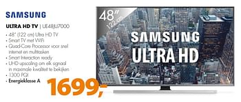 Aanbiedingen Samsung ultra hd tv ue48ju7000 - Samsung - Geldig van 03/08/2015 tot 09/08/2015 bij Expert
