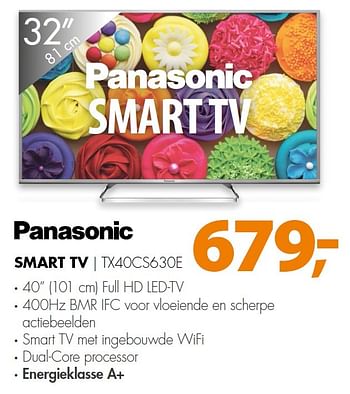 Aanbiedingen Panasonic smart tv tx40cs630e - Panasonic - Geldig van 03/08/2015 tot 09/08/2015 bij Expert