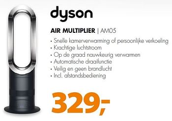 Aanbiedingen Dyson air multiplier am05 - Dyson - Geldig van 03/08/2015 tot 09/08/2015 bij Expert