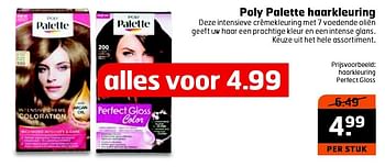 Aanbiedingen Haarkleuring perfect gloss - Poly palette - Geldig van 04/08/2015 tot 09/08/2015 bij Trekpleister