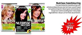Aanbiedingen Nutrisse haarkleuring - Garnier - Geldig van 04/08/2015 tot 09/08/2015 bij Trekpleister