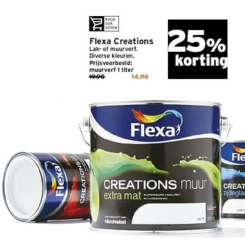 Aanbiedingen Flexa creations - Flexa - Geldig van 03/08/2015 tot 09/08/2015 bij Gamma
