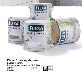 Aanbiedingen Flexa strak op de muur - Flexa - Geldig van 03/08/2015 tot 09/08/2015 bij Gamma
