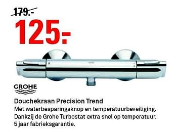 Aanbiedingen Douchekraan precision trend - Grohe - Geldig van 03/08/2015 tot 09/08/2015 bij Karwei