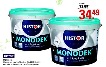 Aanbiedingen Monodek - Histor - Geldig van 03/08/2015 tot 09/08/2015 bij Karwei