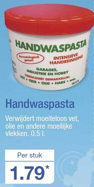 Aanbiedingen Handwaspasta - Huismerk - Aldi - Geldig van 12/08/2015 tot 18/08/2015 bij Aldi