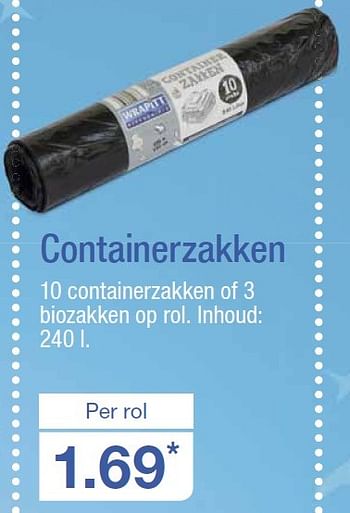 Aanbiedingen Containerzakken - Huismerk - Aldi - Geldig van 12/08/2015 tot 18/08/2015 bij Aldi
