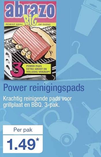 Aanbiedingen Power reinigingspads - Huismerk - Aldi - Geldig van 12/08/2015 tot 18/08/2015 bij Aldi