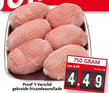 Aanbiedingen Proef `t verschil gekruide fricandeaurollade - Huismerk - Deka Markt - Geldig van 09/08/2015 tot 15/08/2015 bij Deka Markt