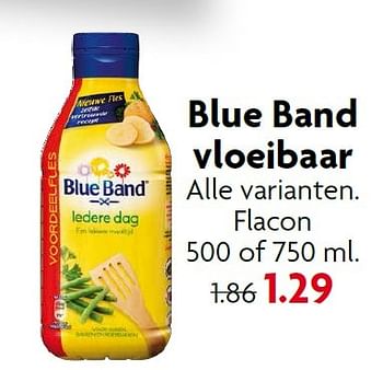 Aanbiedingen Blue band vloeibaar - Blue Band - Geldig van 09/08/2015 tot 15/08/2015 bij Deka Markt