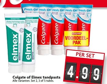 Aanbiedingen Colgate of elmex tandpasta - Colgate - Geldig van 09/08/2015 tot 15/08/2015 bij Deka Markt