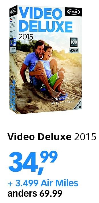 Aanbiedingen Video deluxe 2015 - Magix - Geldig van 03/08/2015 tot 14/08/2015 bij Dixons